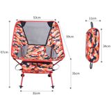 Outdoor Camouflage Portable Folding Camping stoel licht vissen strand stoel luchtvaart aluminiumlegering rugleuning Recliner