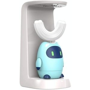 Lanbeibei Kinderen U-vormige automatische elektrische tandenborstel 2-6 jaar oude home versie (blauw)