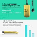 VONETS VAP11G-500 High Power CPE 20dbm Mini WiFi 300Mbps Bridge WiFi Repeater signaal Booster  Outdoor Wireless Point to Point  geen Abstacle(Goud)