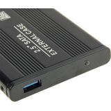 Externe USB 3.0 behuizing voor 2.5 inch SATA HDD harde schijf (zwart)
