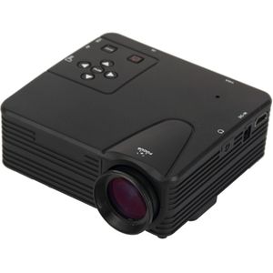 80 Lumen 1080P HD Multimedia Mini draagbare LED Projector  steun HDMI / VGA / AV / USB / SD-kaart  Model: H80(Black)