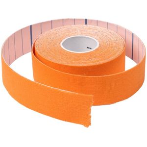 Waterdichte Kinesiologie Tape sport spieren zorg therapeutische Bandage  grootte: 5m(L) x 5cm(W)(Orange)