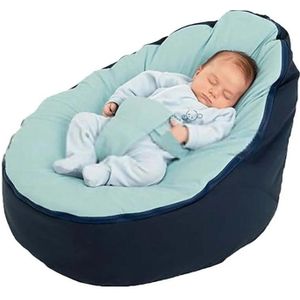 Klassieke comfortabele veilige baby sofa voeden bed cover zonder vulling (blauw)