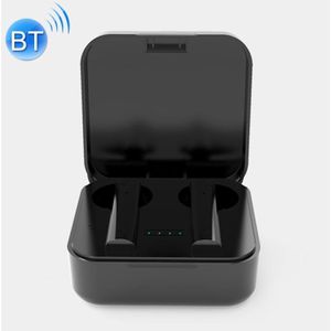 AIR2S TWS Dual Microphone Voice Noise Reduction Touch Bluetooth Earphone met oplaadbox  ondersteuning Light Display & Call & Voice Assistant & NFC(Zwart)