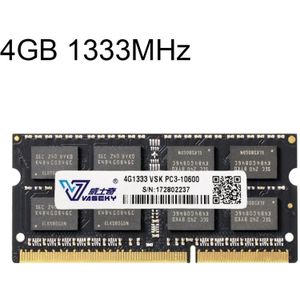 Vaseky 4 GB 1333 MHz PC3-10600 DDR3 PC RAM-geheugenmodule voor Laptop