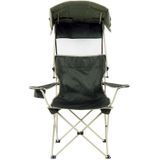 Buiten zonwering klapstoel stoel multifunctionele Portable visserij Beach Lounge met zonnescherm aluminium klapstoel (donkergroen)
