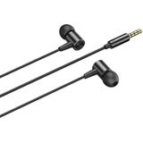 awei L2 3.5 mm plug in-ear bedrade stereo Eerphone met Mic (zwart)