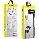 awei L2 3.5 mm plug in-ear bedrade stereo Eerphone met Mic (zwart)
