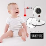 VB605 2.4 duimLCD 2.4GHz Wireless Surveillance Camera Baby Monitor  steun twee manier praten terug  Night Vision (wit)