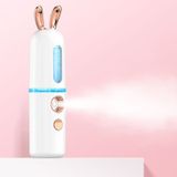 Facial Steamer Nano Spray Water aanvulling instrument draagbare koude spray machine opladen Beauty Instrument Automatische Alcohol Sprayer  Style: Cute Rabbit (Wit)