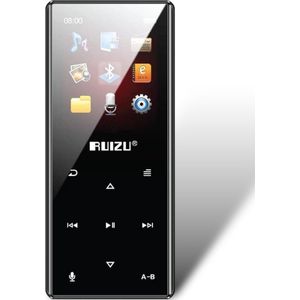 Ruizu D29 Bluetooth-Compatibel MP3 Speler Draagbare Audio 16 Gb Muziekspeler Met Ingebouwde Luidspreker Ondersteuning Fm, opname, Stappenteller