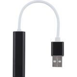 Aluminium Shell 3 5 mm Jack externe USB Sound Card HIFI magische stem 7.1 Channel Adapter vrij rijden voor Computer  Desktop  Speakers  Headset (zwart)