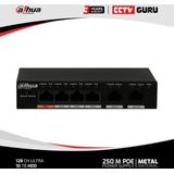 Dahua DH-PFS3006-4ET-60 - Netwerk Switch - Unmanaged - 4 PoE Poorten - Zwart