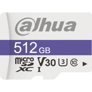 DAHUA 512 GB tot 100 MB/S Speed Up tot 80 MB/S Speed Class C10 U3 V30 TBW 70 TB (DHI-TF-C100/512 GB)