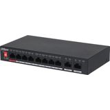 Dahua Technology PoE PFS3010-8ET-96-V2 netwerk-switch Unmanaged Gigabit Ethernet (10/100/1000) Power over Ethernet (PoE) Zwart