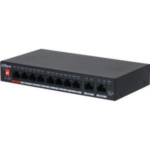 Dahua PFS3010-8GT-96-V2 netwerk-switch Unmanaged Gigabit Ethernet (10/100/1000) Power over Ethernet (PoE) 10U Zwart