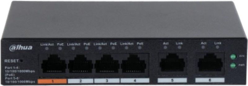 Dahua - CS4006-4GT-60 - Netwerkschakelaar - Zwart - PoE 60 Watt