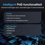 Dahua Technology PoE SF1005P Unmanaged L2 Fast Ethernet (10/100) Power over Ethernet (PoE) Zwart