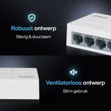 Dahua Technology Access PFS3005-5ET-L-V2 Unmanaged L2 Fast Ethernet (10/100) Wit