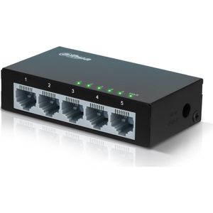 Dahua Technology Access PFS3005-5ET-V2 Unmanaged L2 Fast Ethernet (10/100) Zwart