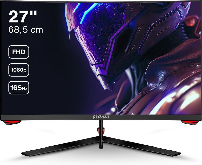 Dahua LM27-E230C - Curved Full HD VA Gaming Monitor - 27 inch - 165hz - 1ms - Inclusief DisplayPort kabel