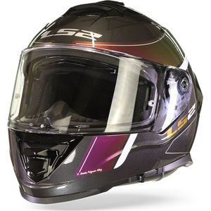 LS2 FF800 Storm Velvet Zwart Rainbow Integraalhelm - Maat XXL - Helm