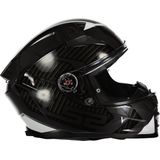 LS2 - FF811 - Integraalhelm - Zwart/Wit - Glasvezel/Fiber Mix