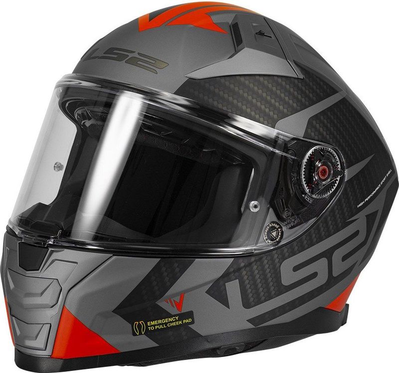 LS2 - FF811 Vector II - Integraalhelm - Splitter - Glasvezel - Aerodynamisch