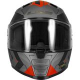 LS2 - Vector II Splitter FF811 - Integraalhelm - Mat Titanium - Rood