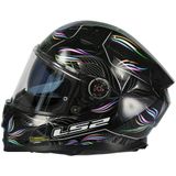 LS2 - FF811 - Integraalhelm - Zwart/Wit - Glasvezel/Fiber Mix