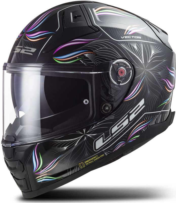 LS2 - FF811 Vector II - Full Face Helm - Zwart/Wit - Polycarbonaat