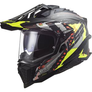 LS2 - MX701 C Explorer Extend - Helm - Mat H-V Geel