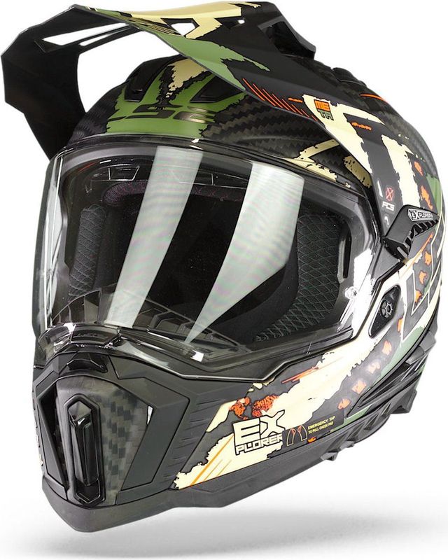 LS2 - MX701 Explorer - Helm - Koolstofvezel - Zwart