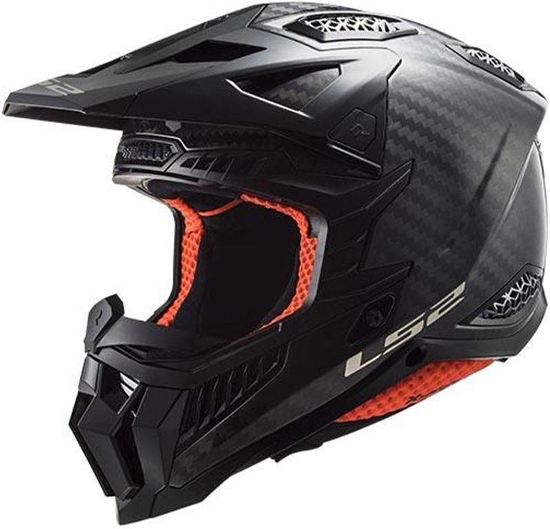 LS2 - MX703 X-Force - Offroad Helm - Zwart - Carbon