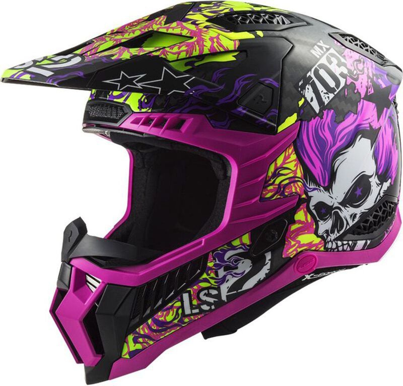 LS2 - MX703 X-Force - Offroad Helm - Paars - Carbon