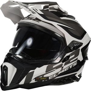 LS2 - MX701 - Crosshelm - Mat Zwart / Geel