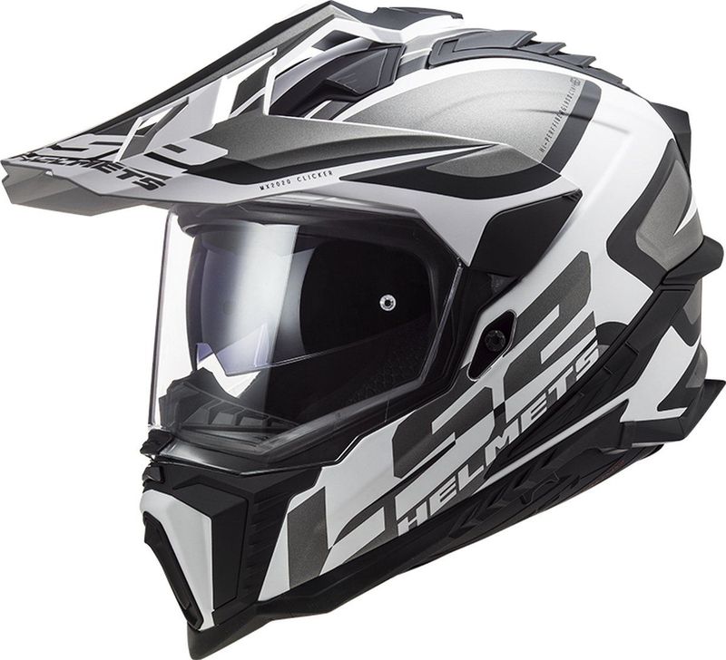LS2 - MX701 Explorer - Adventure Helm - Matt Zwart Wit