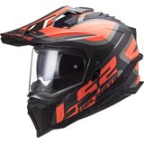 LS2 - MX701 Explorer Alter - Integraalhelm - Matt Black / Fluo Orange - Polycarbonaat