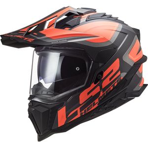 LS2 - MX701 Explorer Alter - Integraalhelm - Matt Black / Fluo Orange - Polycarbonaat