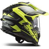 LS2 - MX701 Explorer - Adventure Helm - Matt Zwart Fluo Geel - HPFC