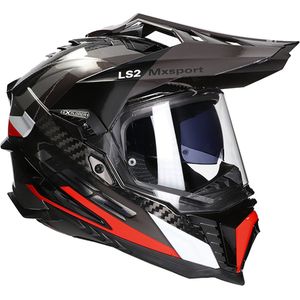 LS2 - MX701 - Crosshelm - Titanium/Rood