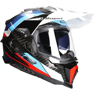 LS2 - MX701 - Crosshelm - Zwart / Blauw