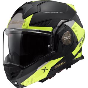 LS2 - Advant X - Helm - Mat Zwart / Fluor Geel - Glasvezel