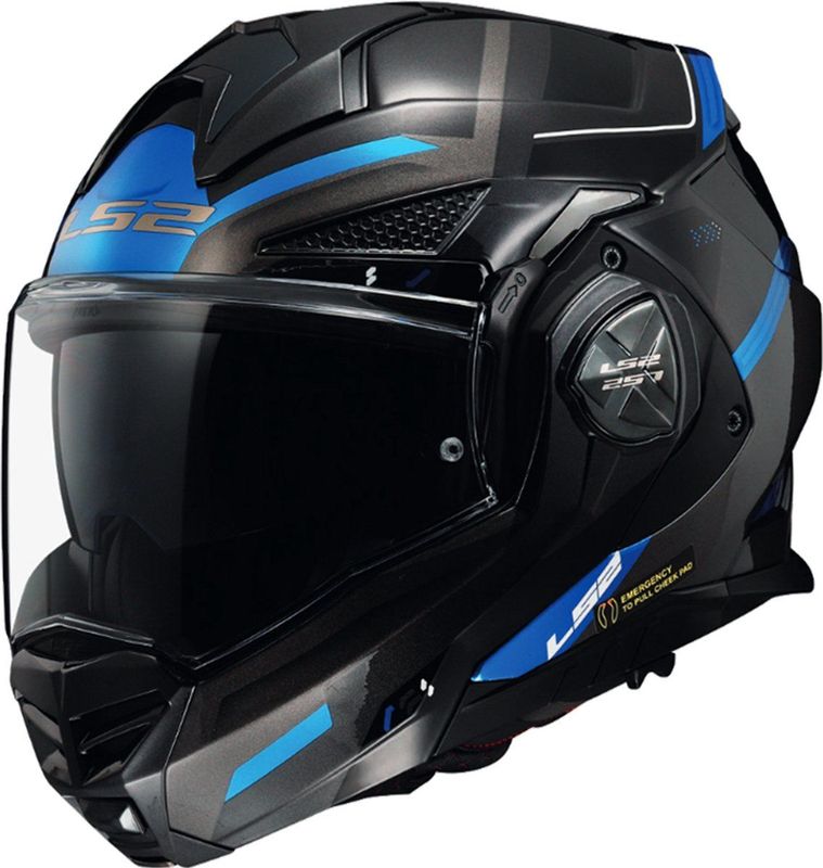 LS2 FF901 Advant X Spectrum Helm (Black/Grey/Blue,L (59/60))