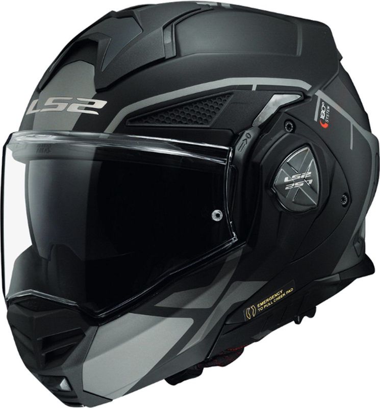 LS2 - Advant-X - Motorhelm - Glasvezel - Zonnevizier - KPA Kinstuk