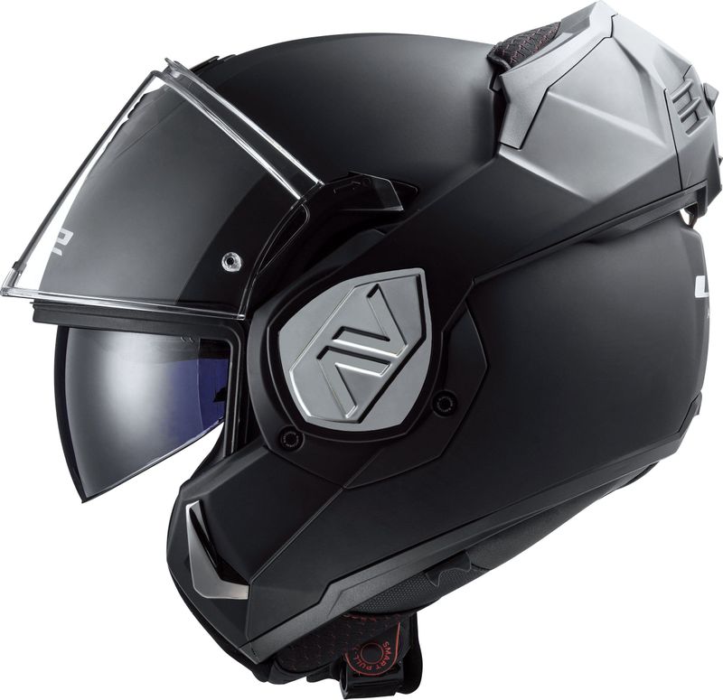 LS2 - FF320 - Systeemhelm - Zwart - Polycarbonaat - ECE 22.06