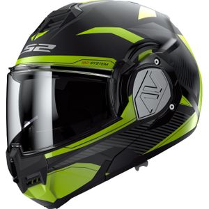 LS2 Helm Advant Revo FF906 mat zwart / fluor geel maat S