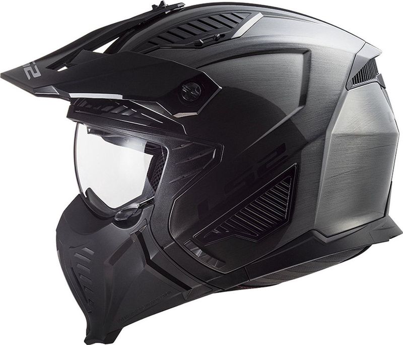 LS2 - Drifter - Jethelm - Zwart - Polycarbonaat