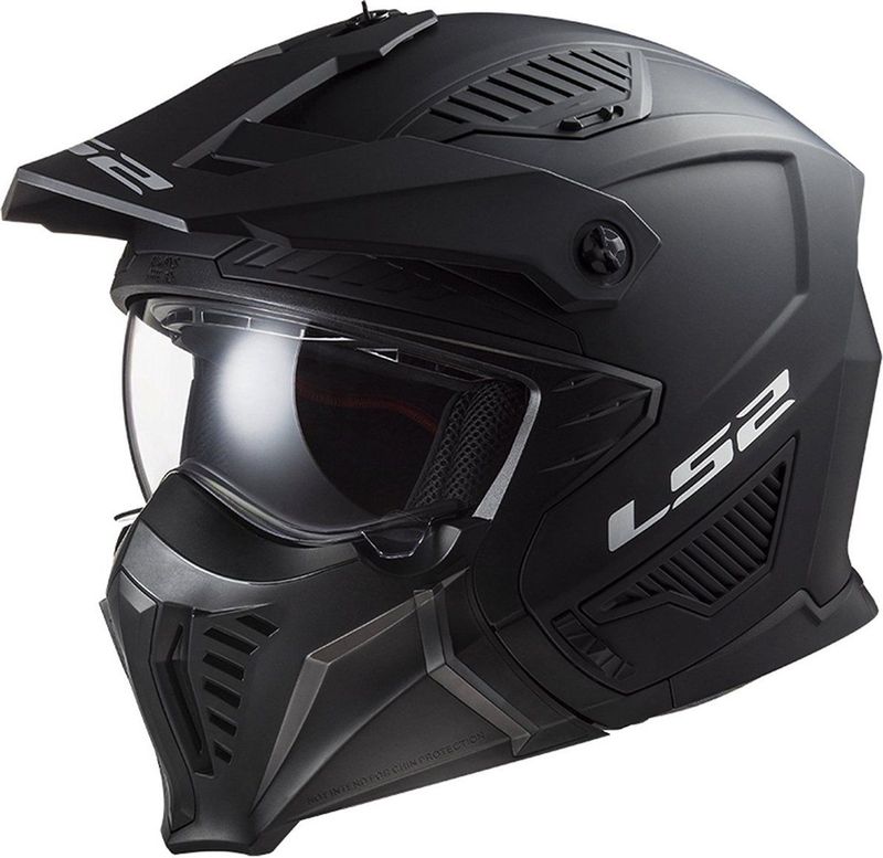 LS2 - Drifter OF606 - Helm - Mat Zwart - ECE 22.06 Typekeur