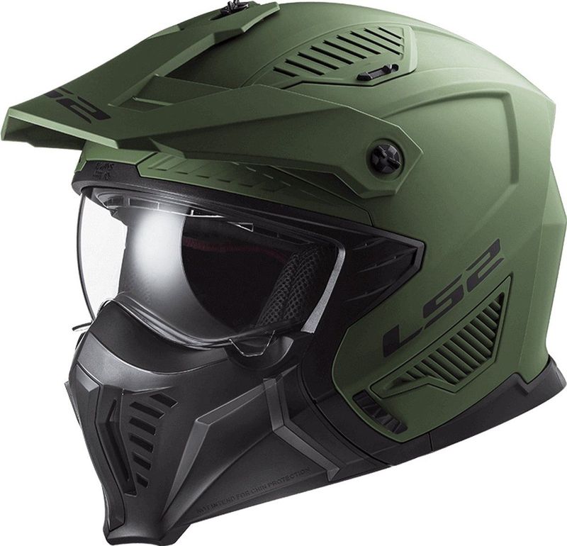 Jethelm LS2 OF606 DRIFTER Solid Matt Military-Groen